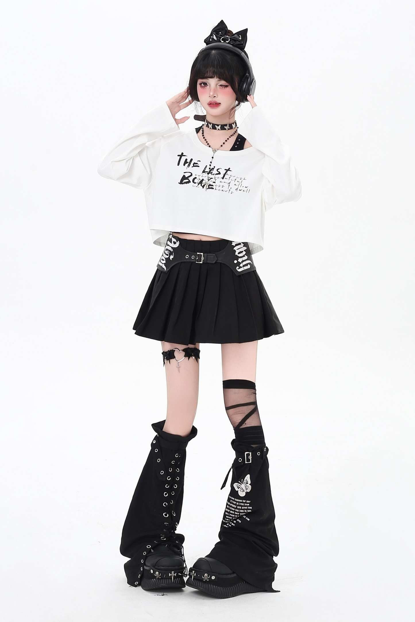 オフショルダークールツーピーストップス