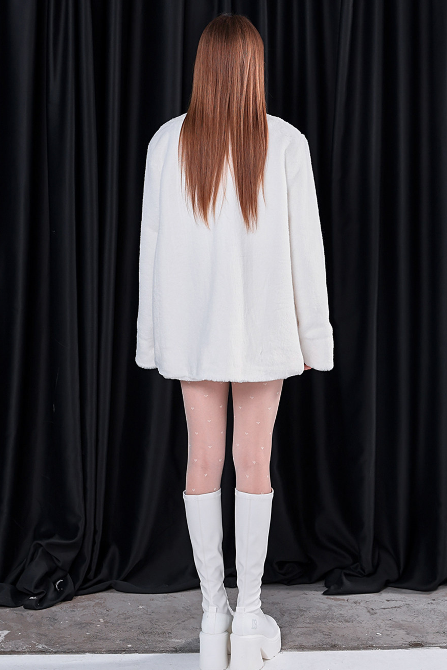 Rivet Carved Stand Collar Coat