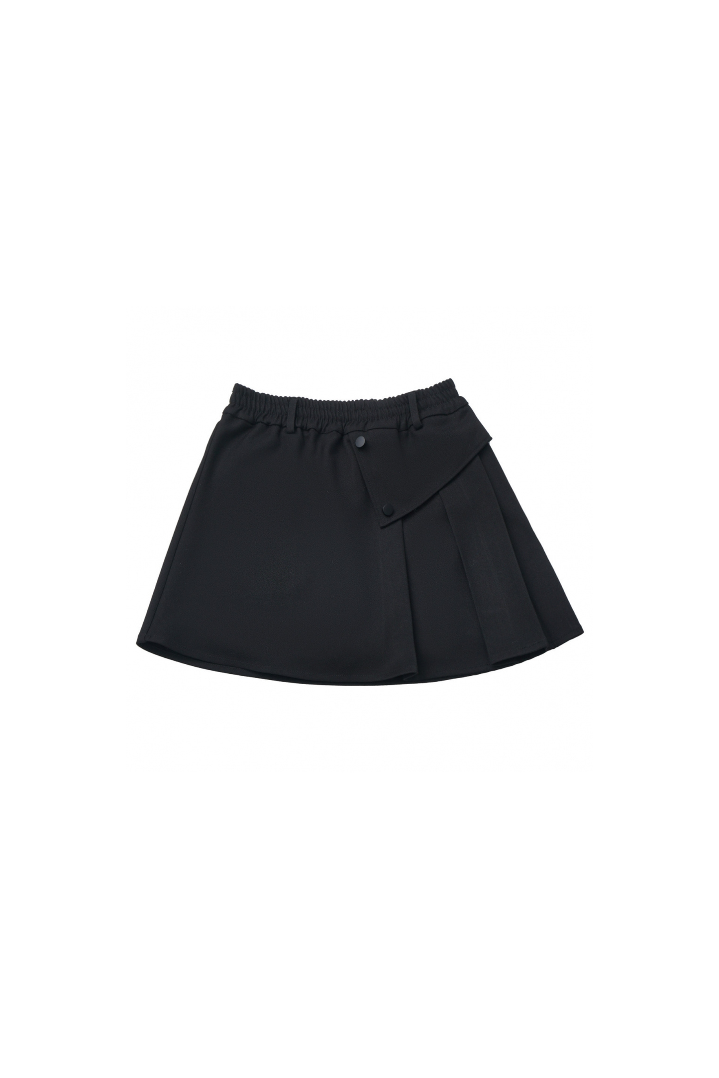 カレッジブルーシャツ+カーディガン+ショートスカート+ロングスカート