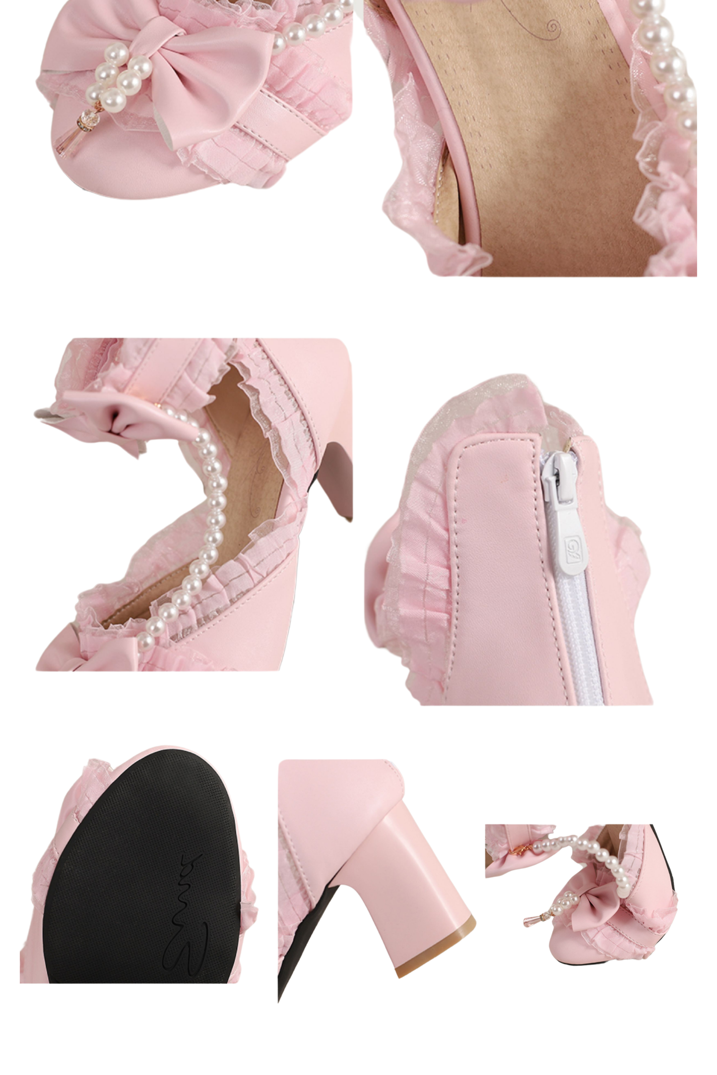 パールリボンプリンセスロリータシューズ