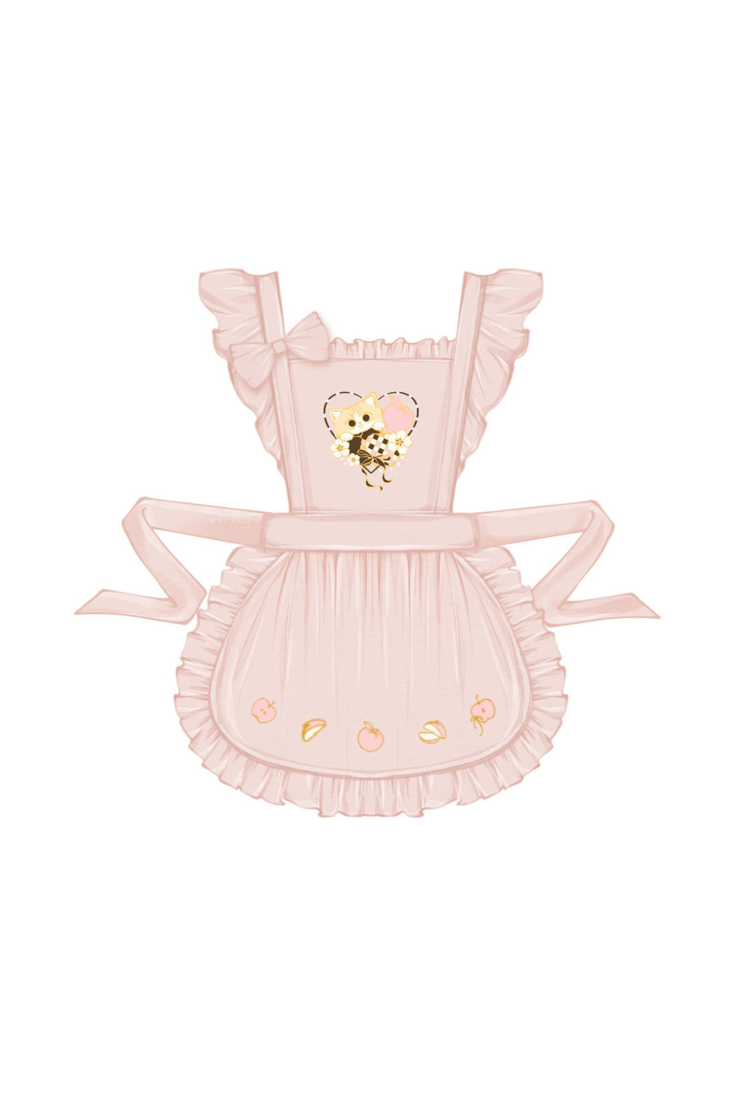 中國風甜美馬戲團圍裙+上衣+裙子+夾子