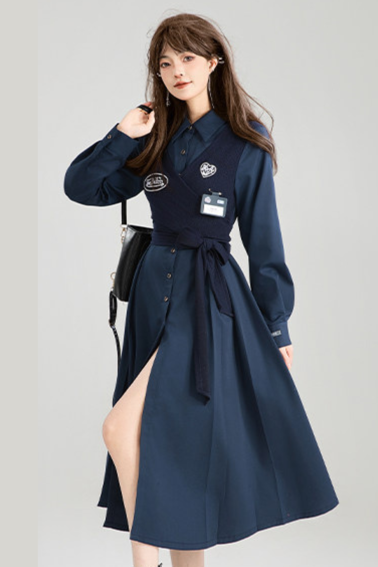 Adrett-Kleid + Streifenhemdkleid