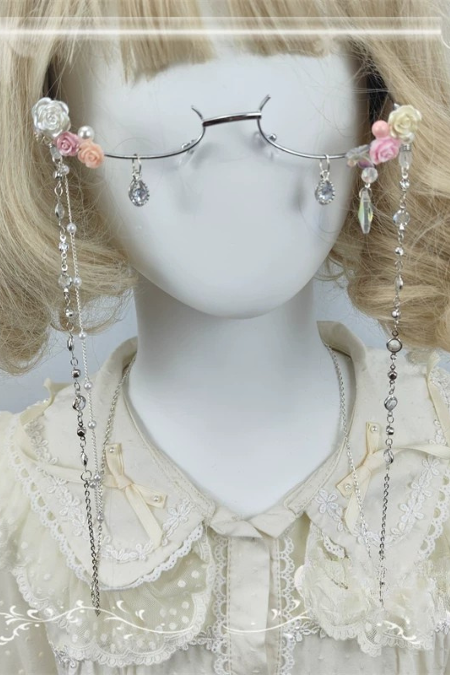 フェアリーフラワーグラスチェーンメガネ