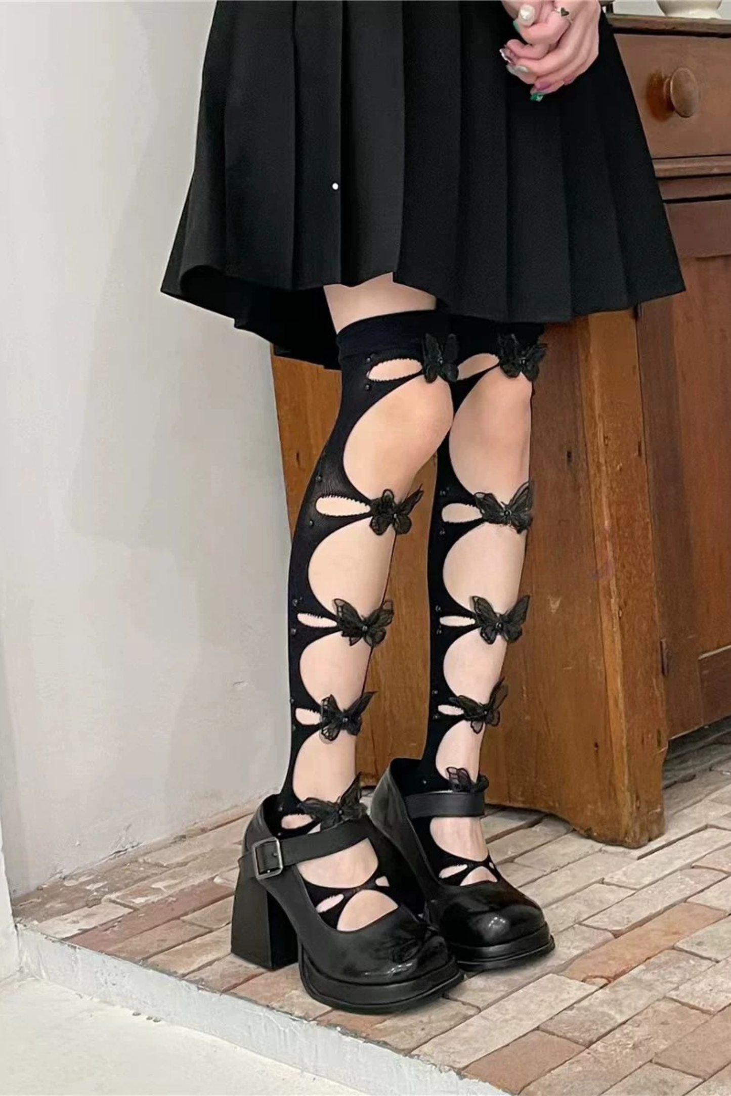 홀로 버터플라이 스타킹