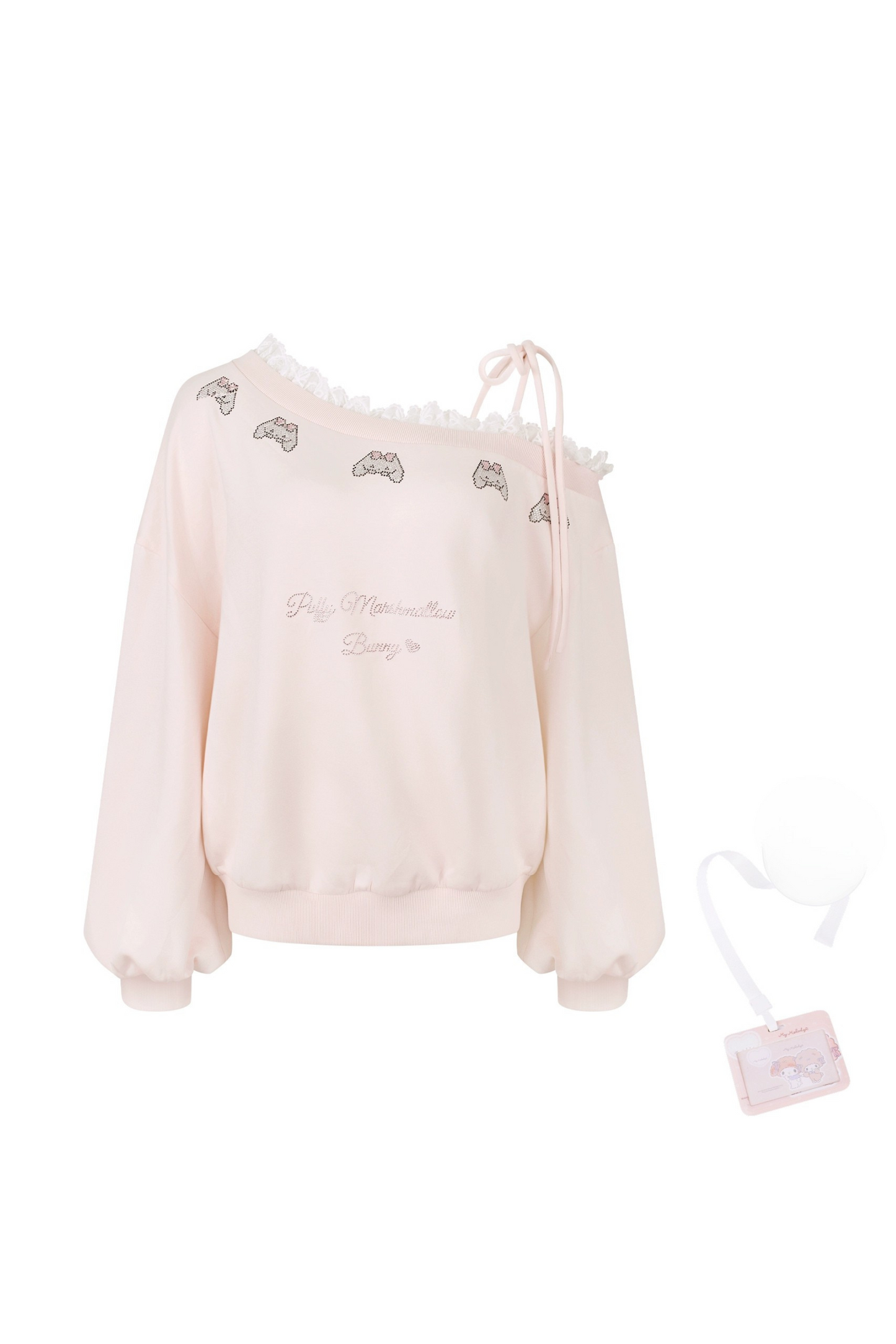 원숄더 스위트 스웨트셔츠 + 반바지