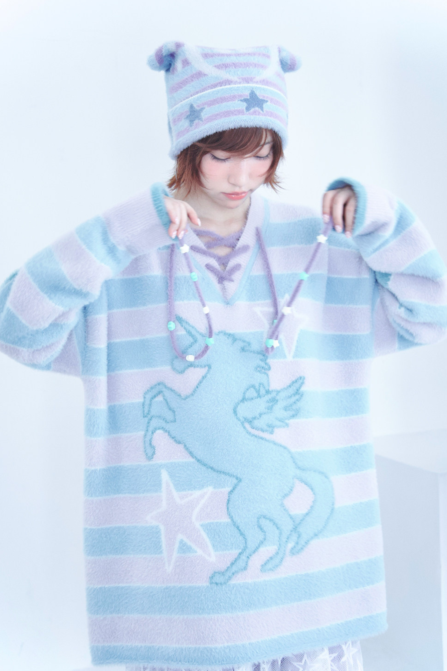 ドリームコアユニコーンニットセーター – Belchic