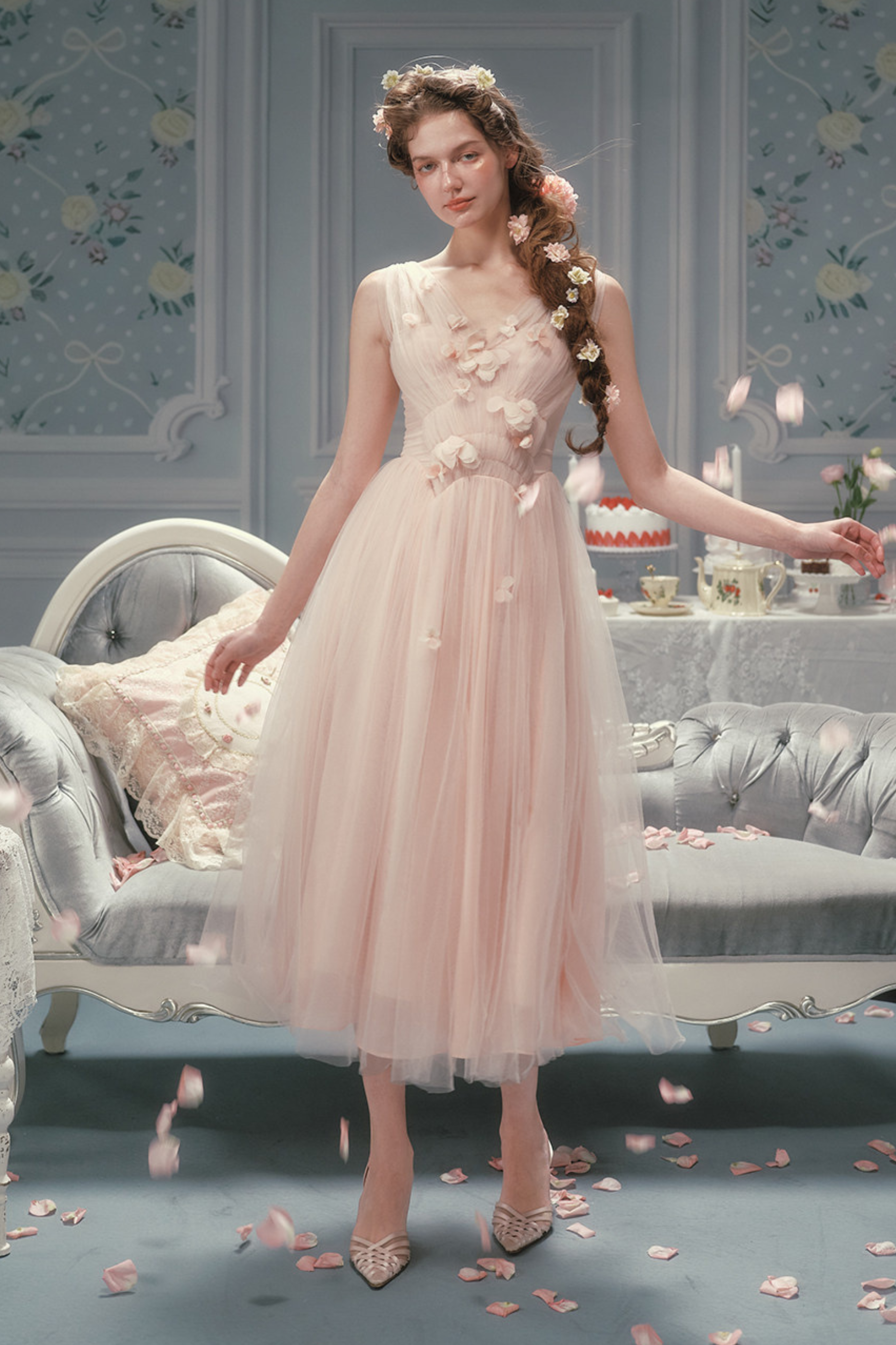 Romantic French Lace Dress – Belchic