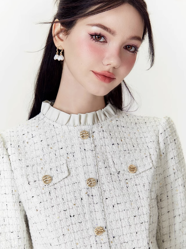 Robe en tweed Gold Girl