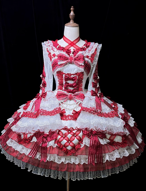 【12月26日予約締切】ピュアスイートローズファンタジーティアードロリータドレス