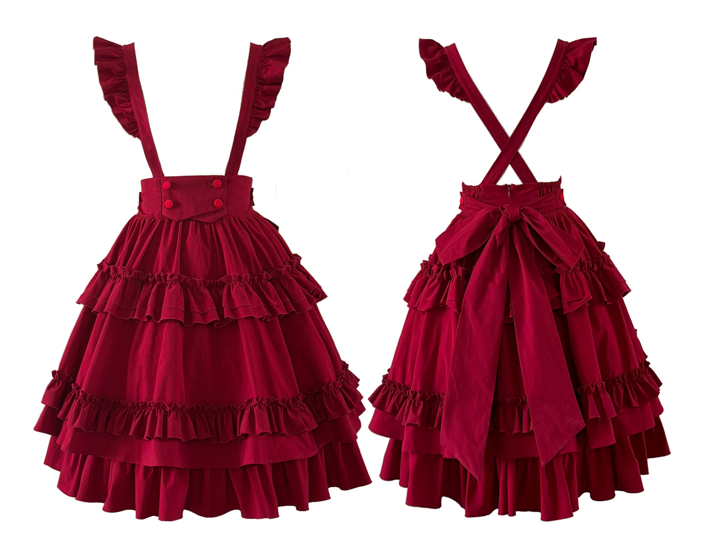 Cat Cocoon Long Cake Skirt