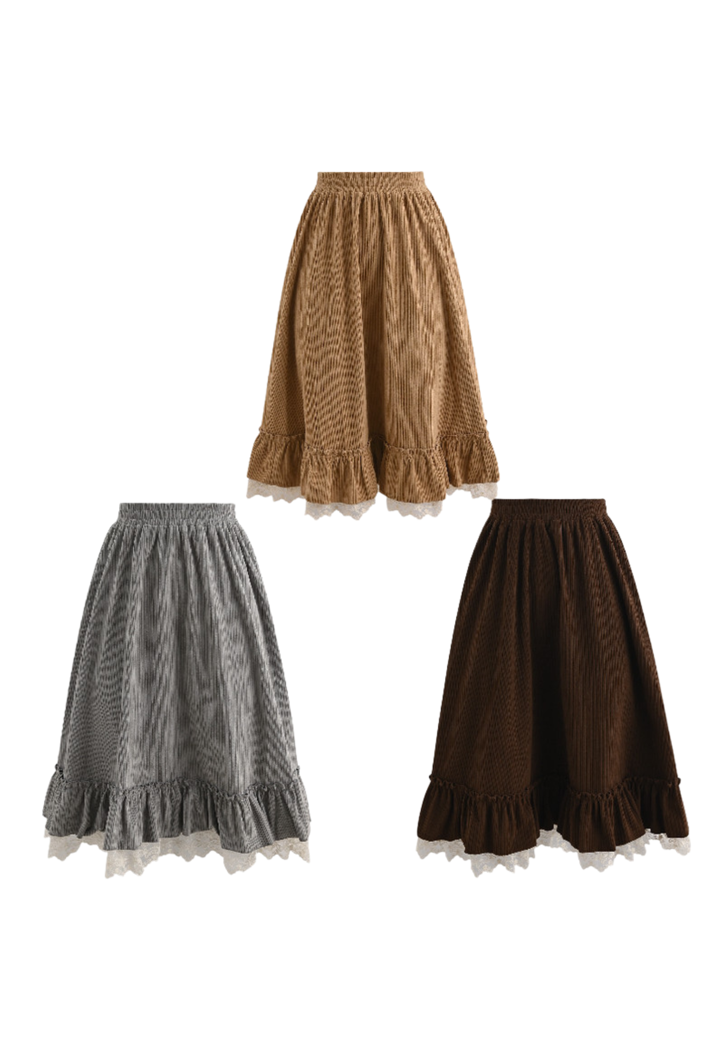 レトロレースフレアスカート