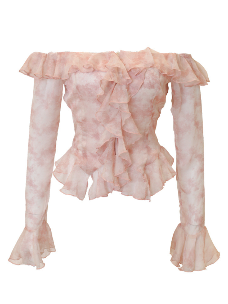 스위트 시어 대리석 탑 + 쇼트 스커트