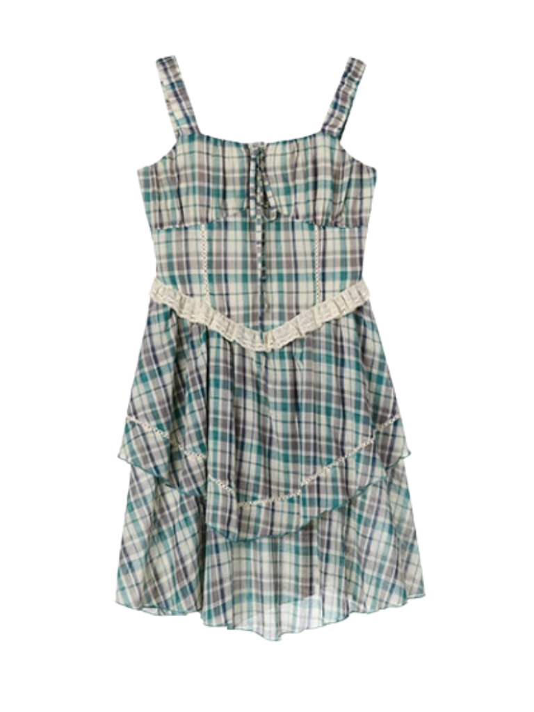 リトルフラワーワンピース×レトロチェックワンピース×ピンクフラワーワンピース