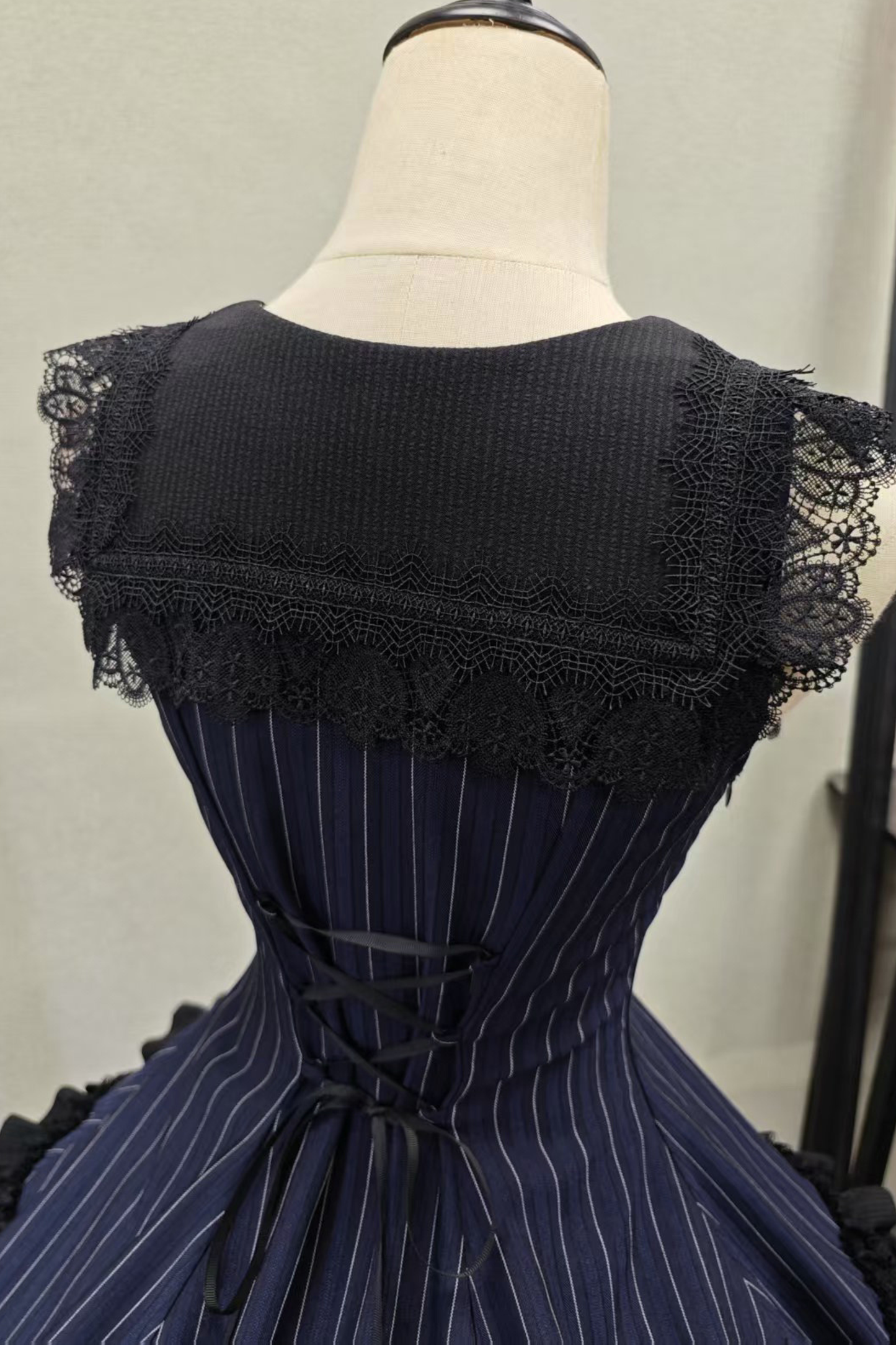 ダークテーラースリムゴシックロリータドレス+アウター