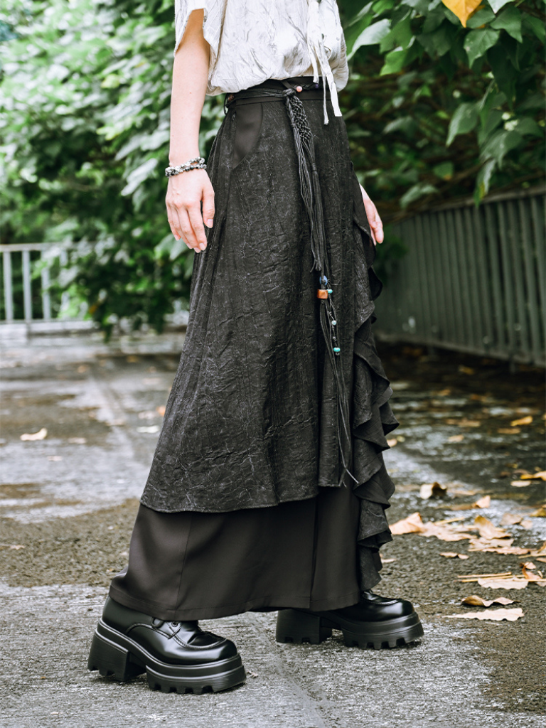 モードチャイナキュロットパンツ