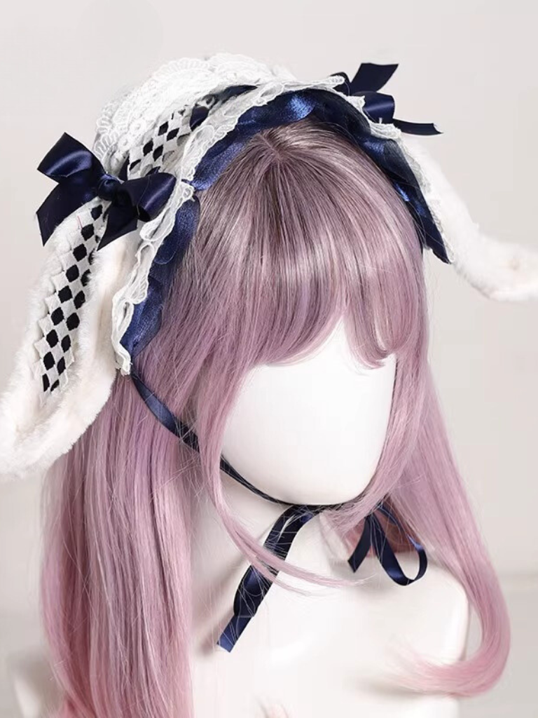Lolita hair band with bunny ears