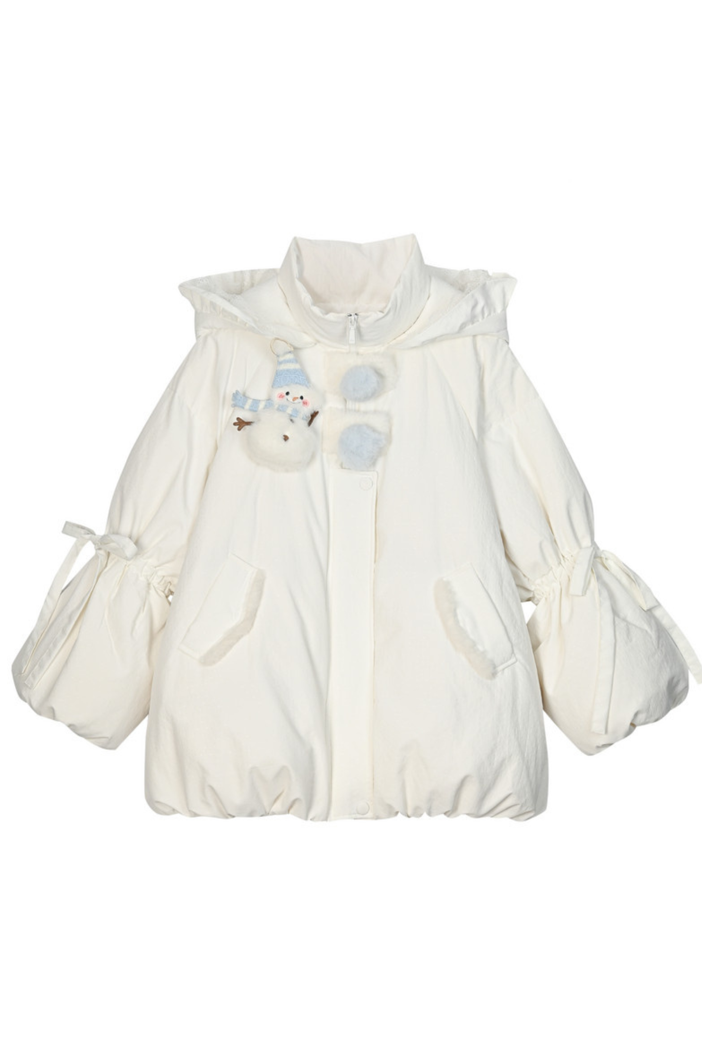 ベイビーレースフードダウンジャケット