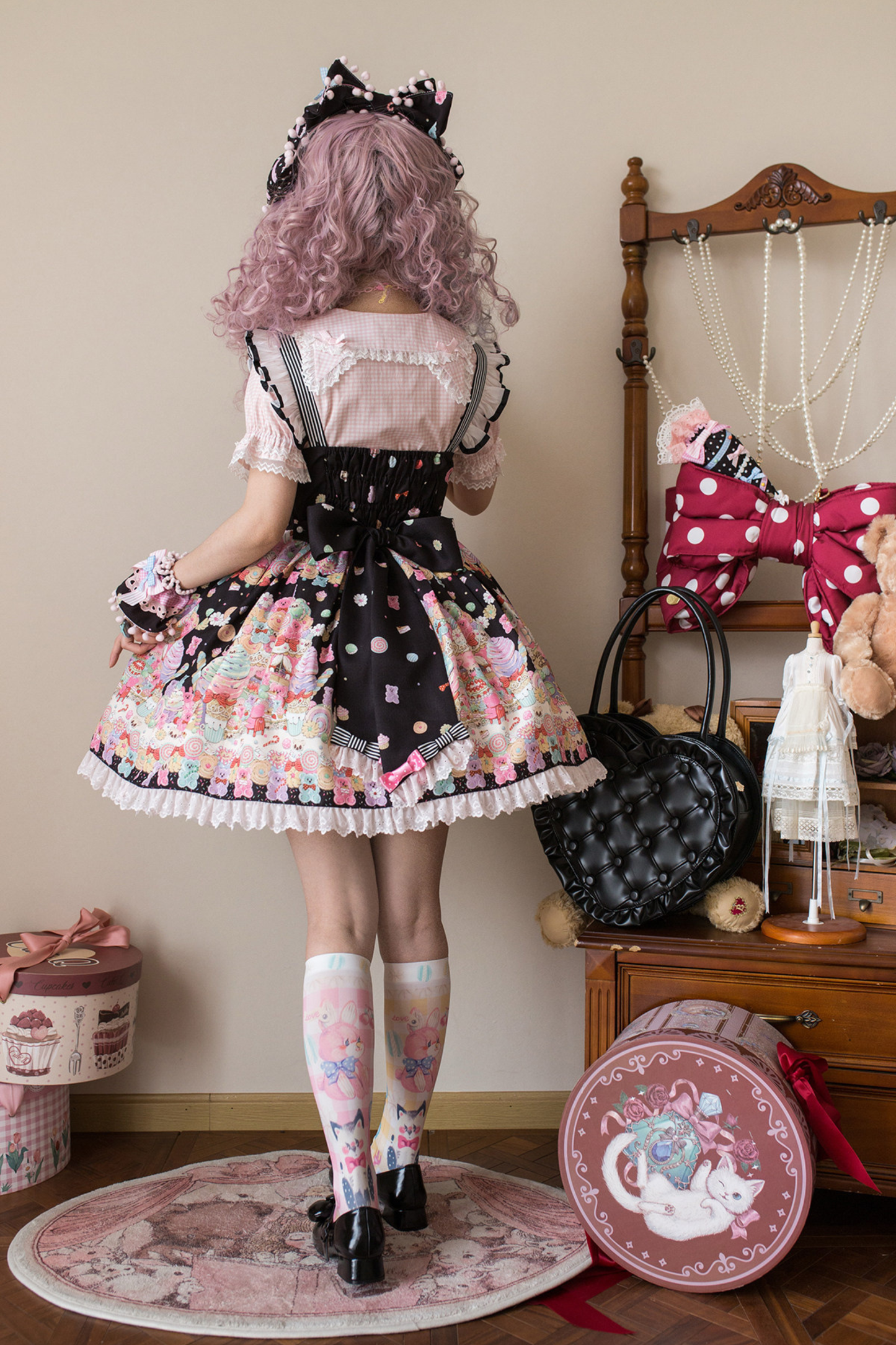 スウィートハートキャンディサスペンダースカート+ジャンパースカート