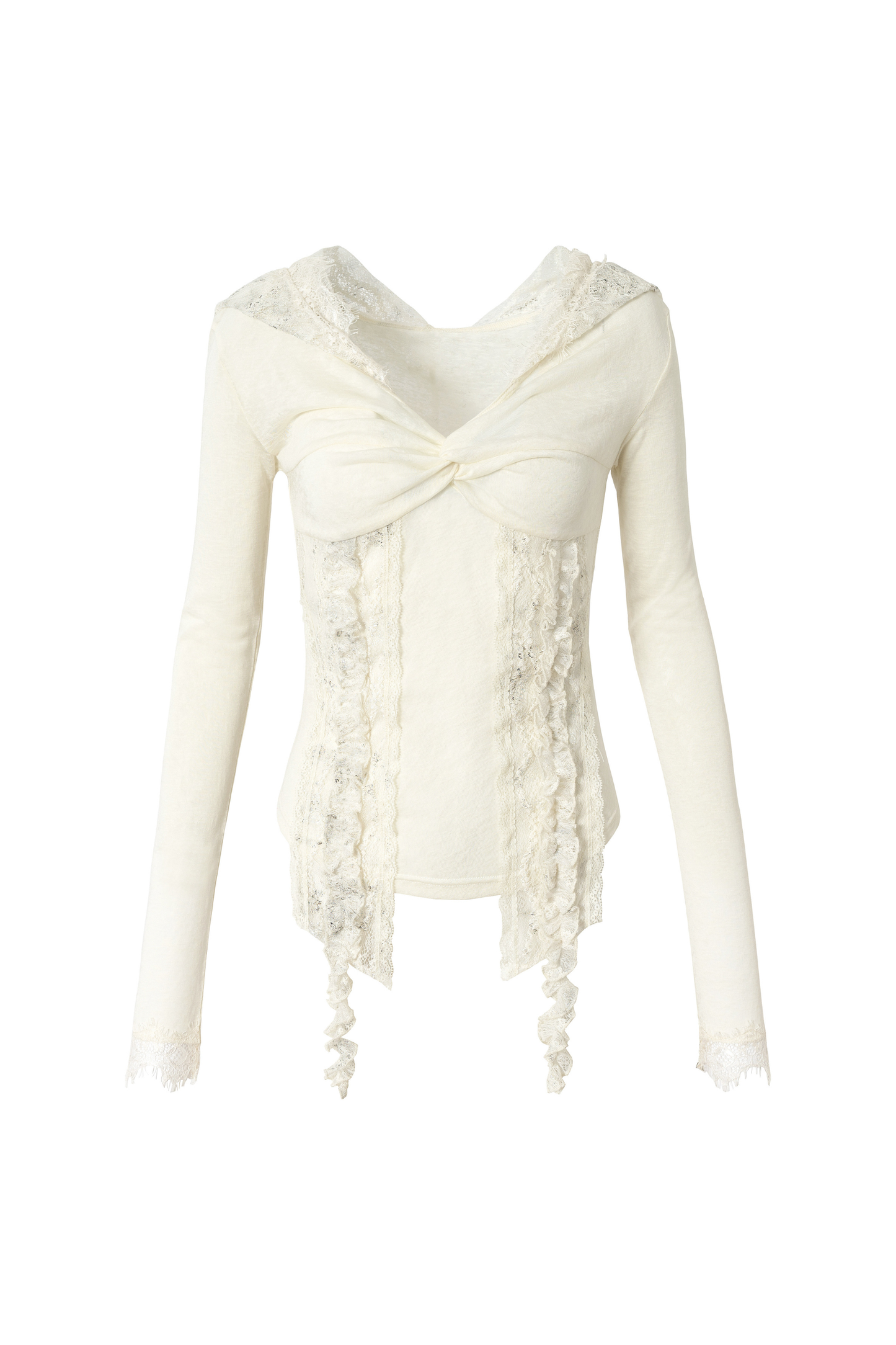 夢幻蕾絲露肩上衣