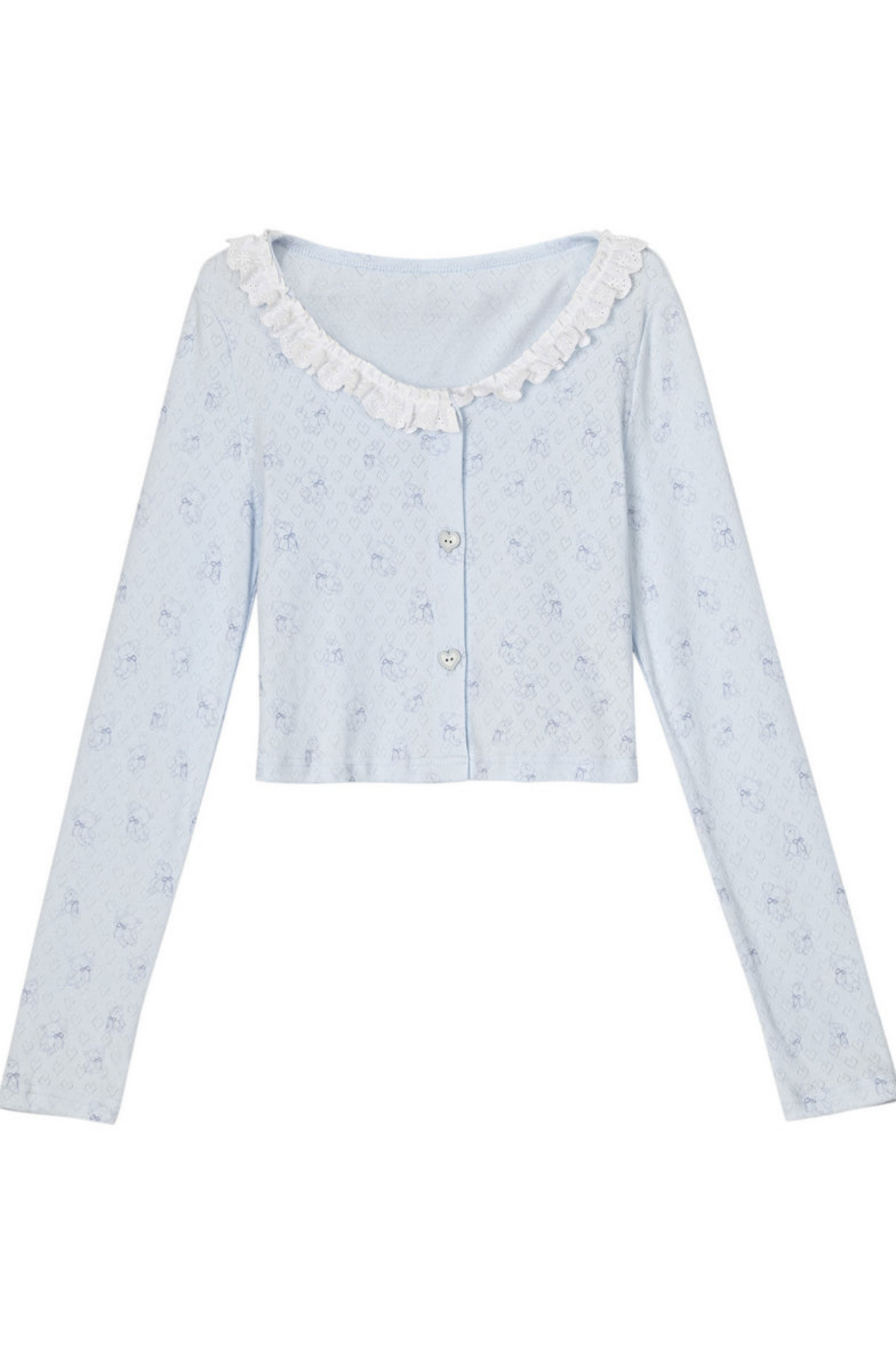 レースシンカーディガンジャケット+ホワイトスリング+ショートスカート