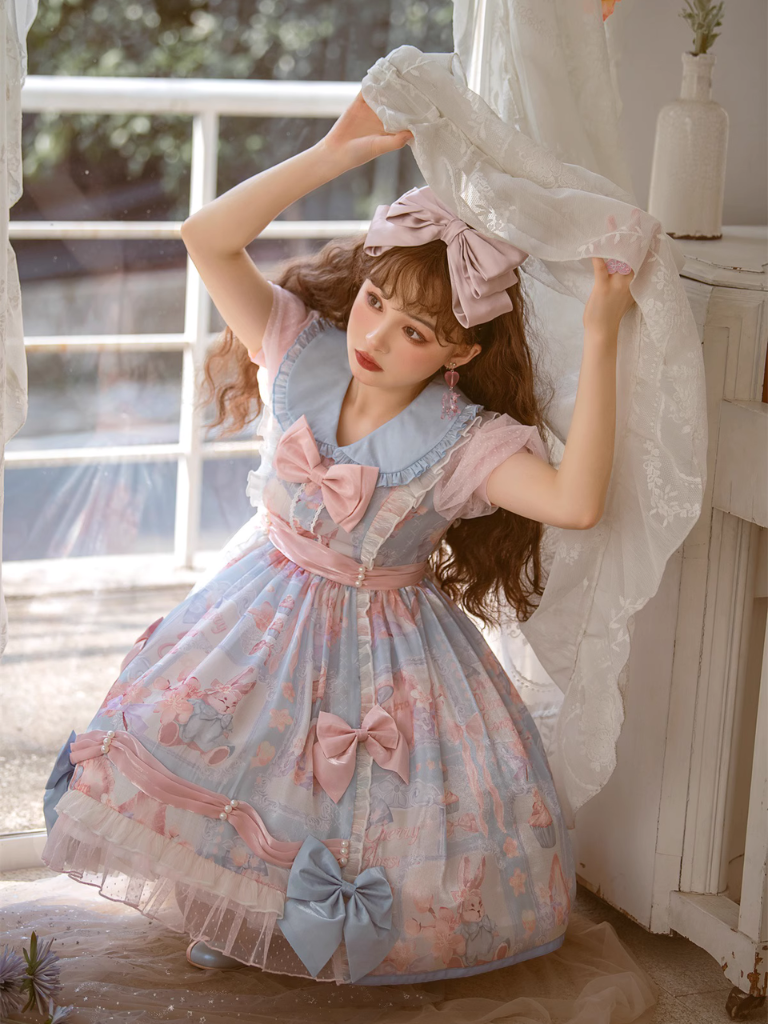 Pastel Ribbon Ruffle Doll Princess Dress – Belchic Pastel Ribbon Ruffle Doll Princess Dress – Belchic