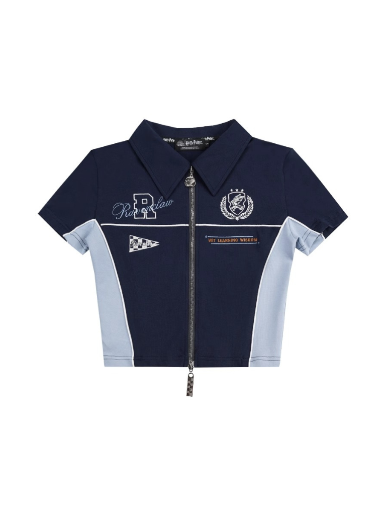 Racer Zip-Up Short Top