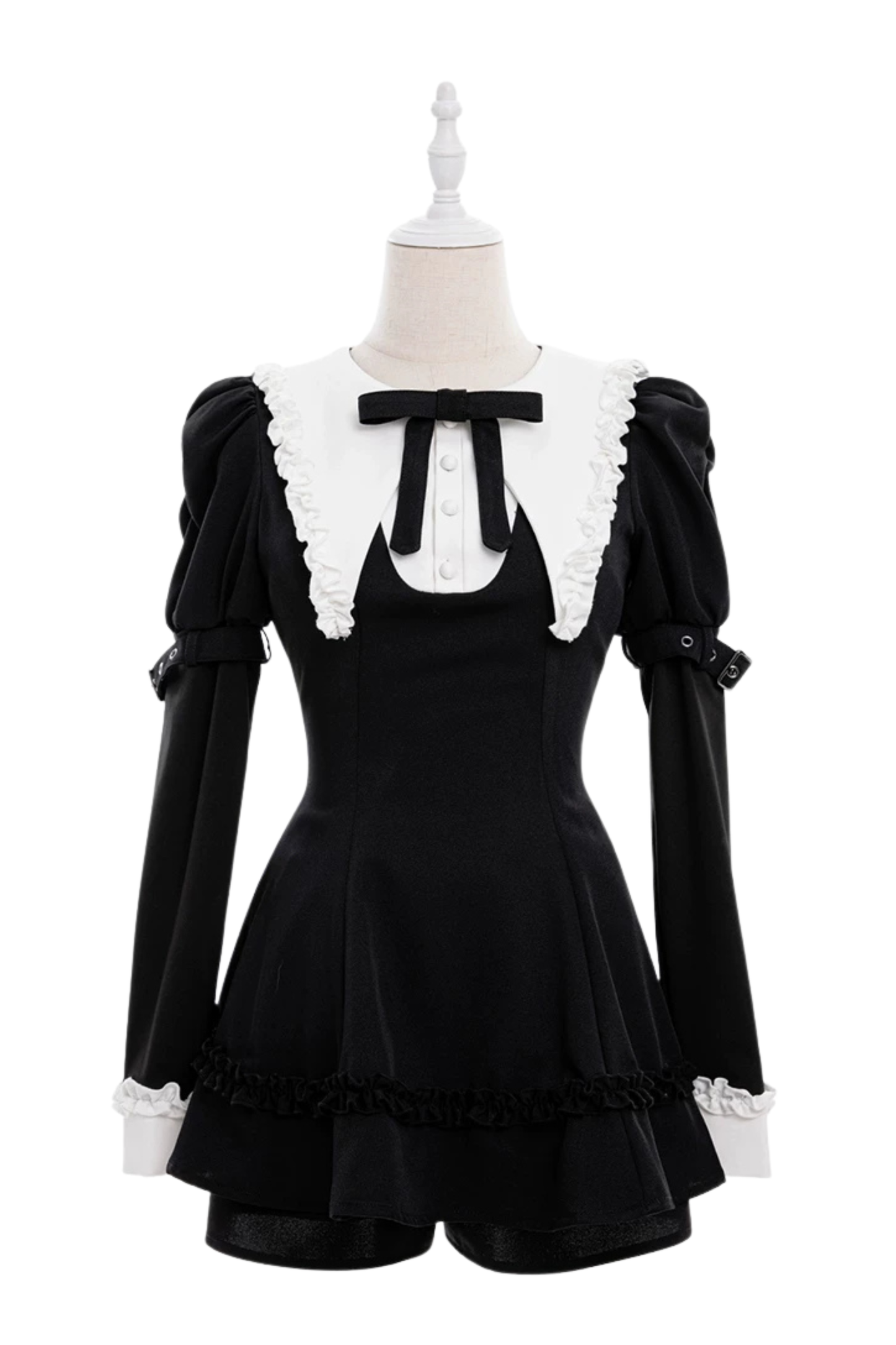 Dunkles Hexen-Passform-Kleid