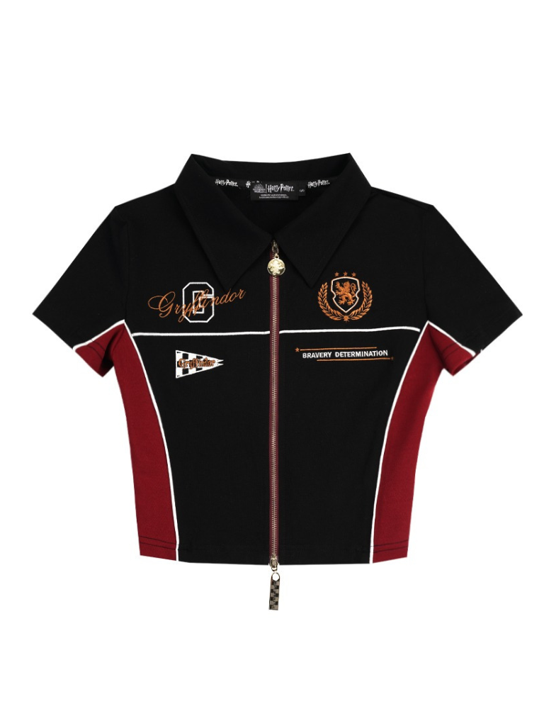 LASER Zip-up Short Tops