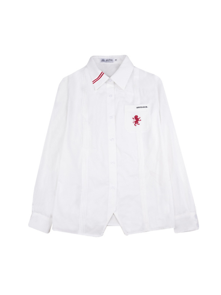 Retro British college shirt + coin tie