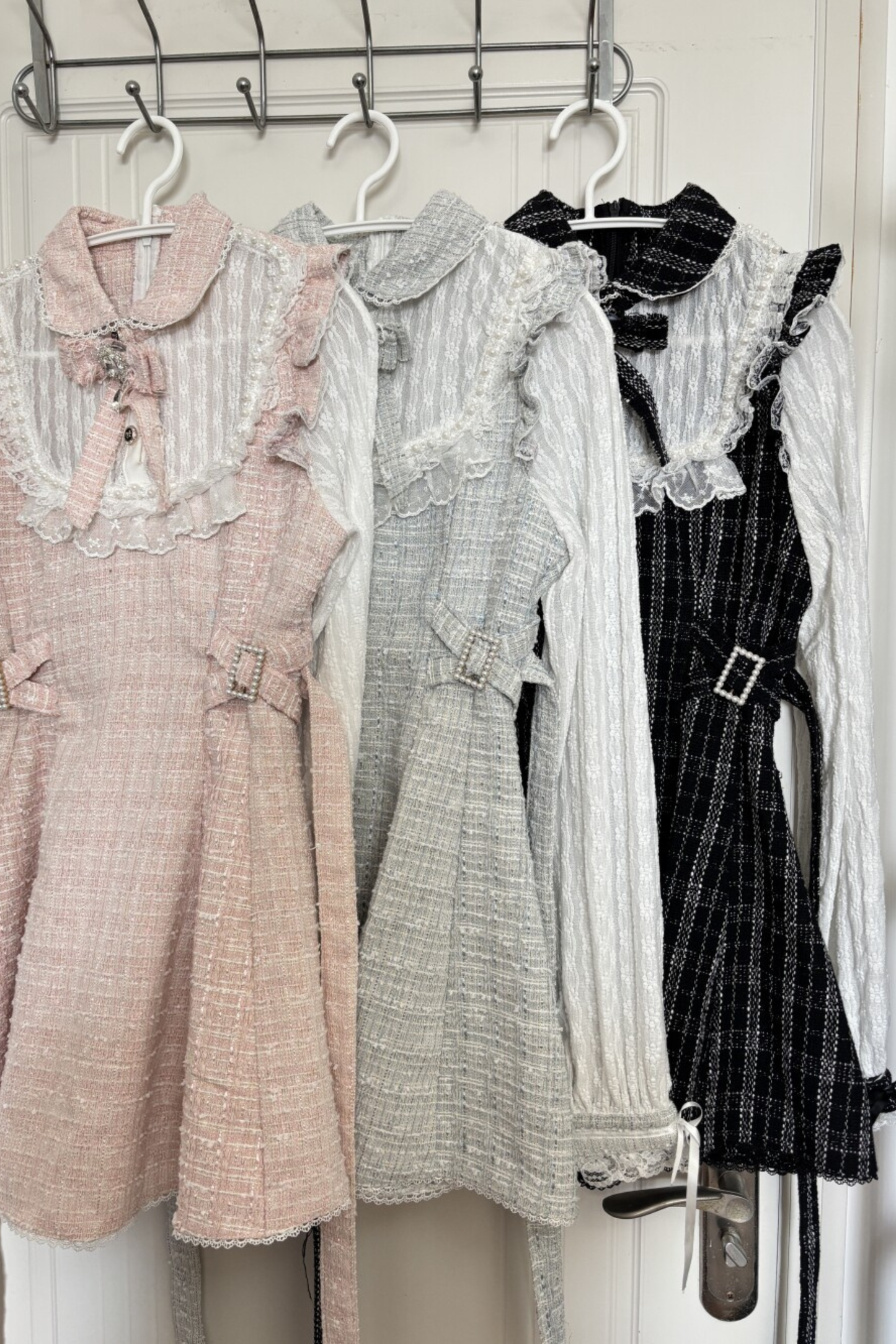 Tweed Süßes Kleid + Kurze Hose