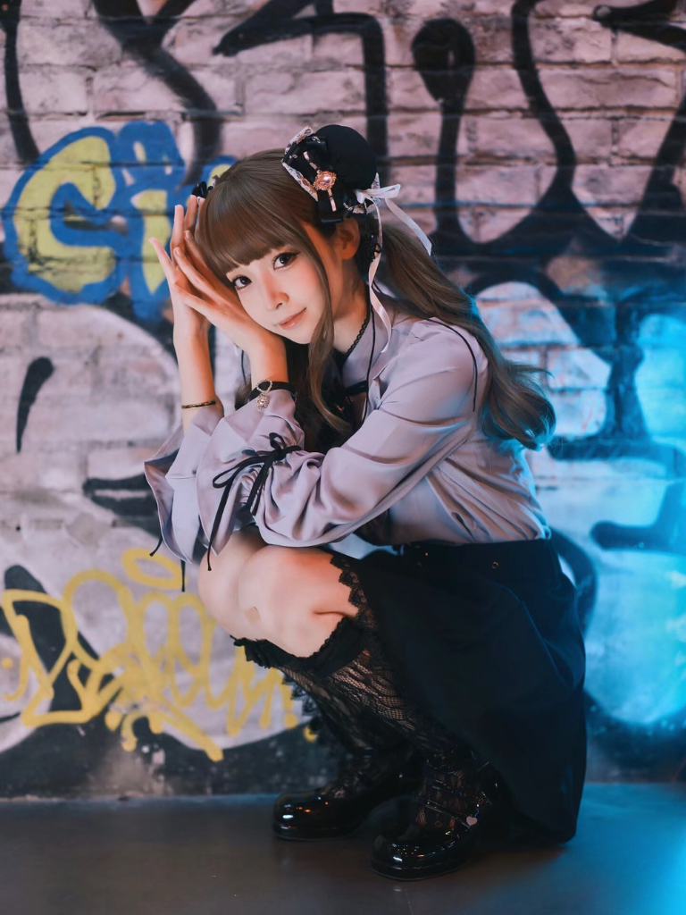 地雷リボンチャイナブラウス