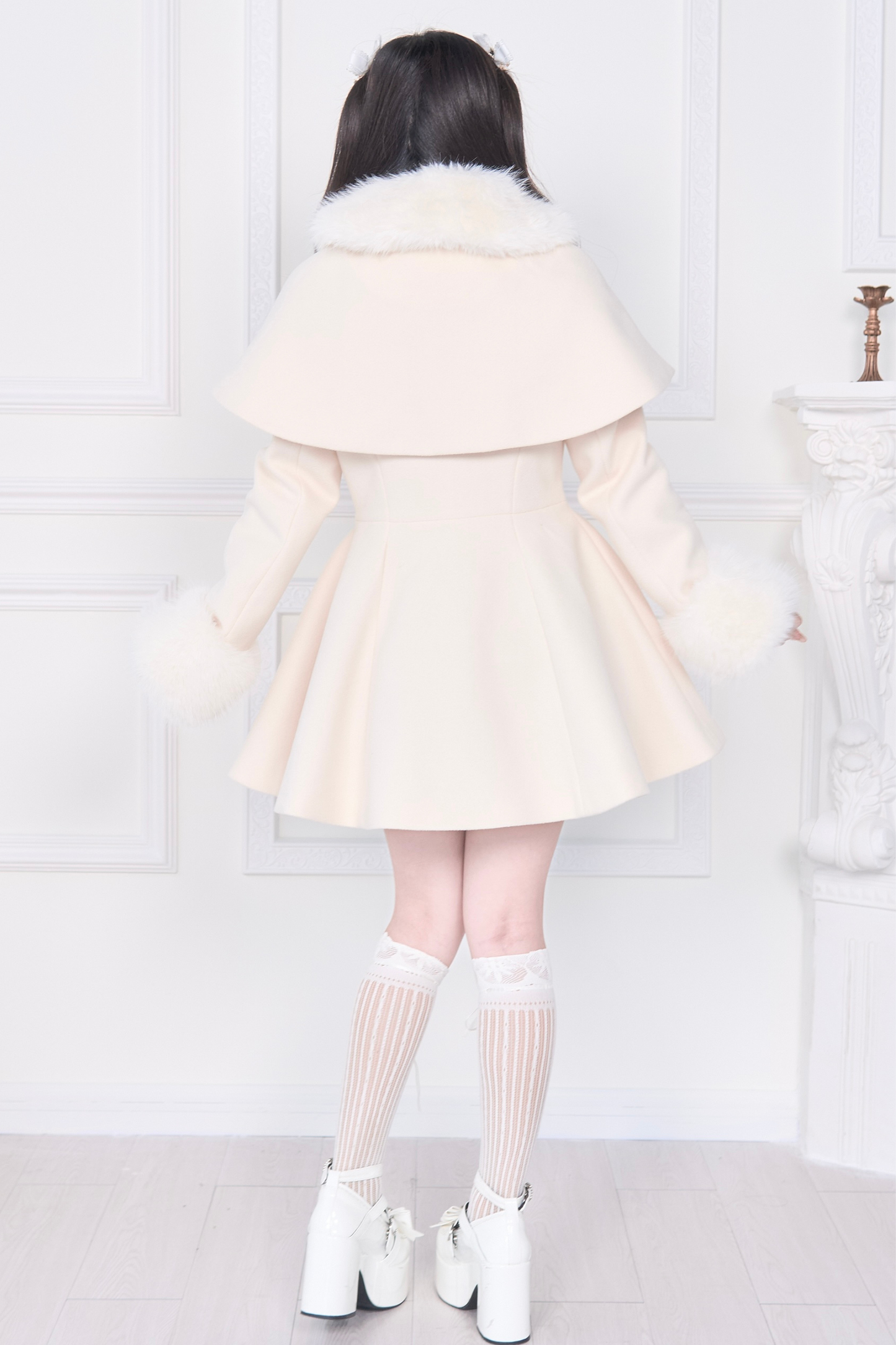 Big Ribbon Flared Coat