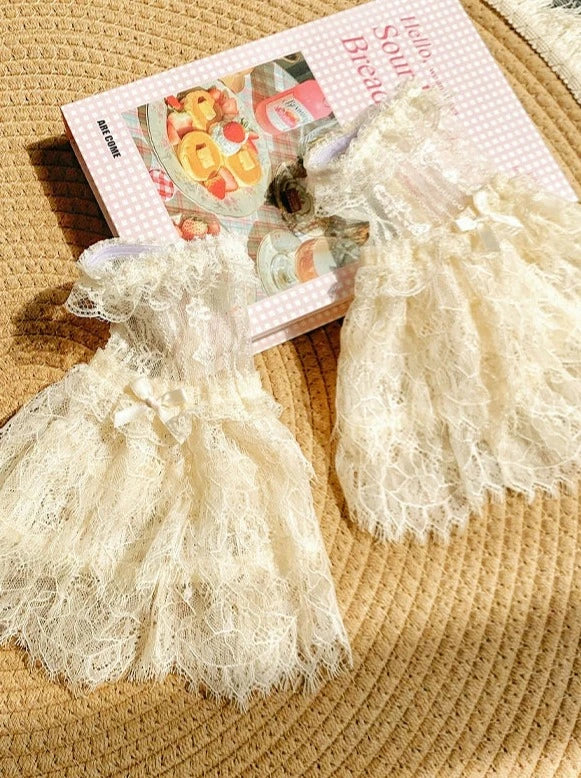 【予約商品】ブルーフラワーガーデンロリータドレス+レーススリーブ