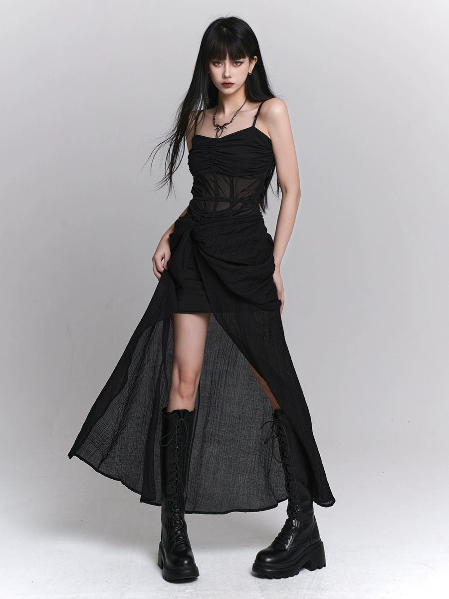 Ghost Girl Summer Party Little Black Dress – Belchic