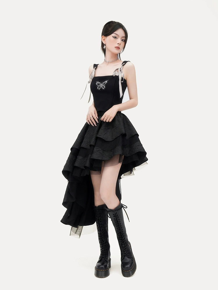 アシメチュールモードスカート