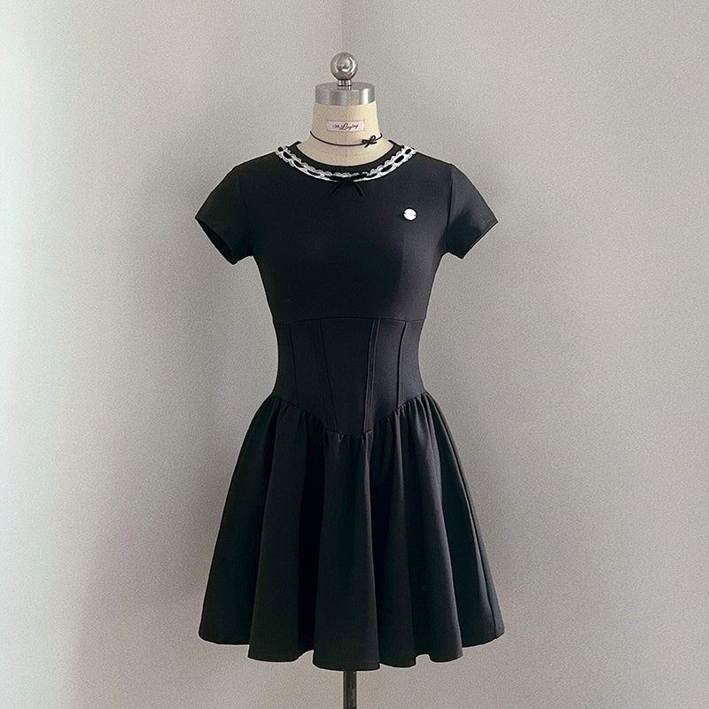 スリムカレッジスタイルガーリードレス