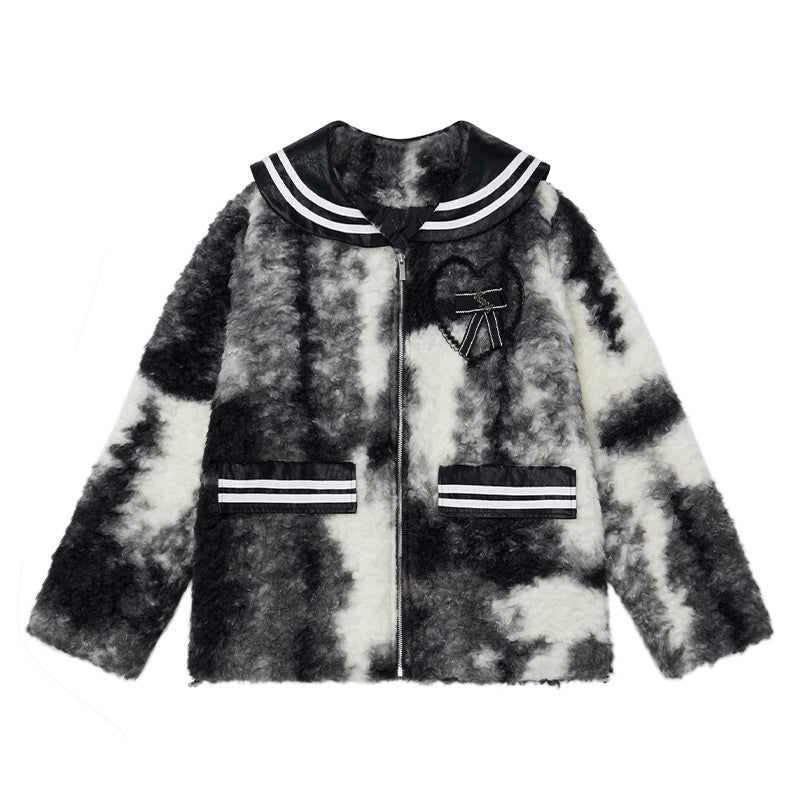 Tie dylam Wool Neve Color Jacket