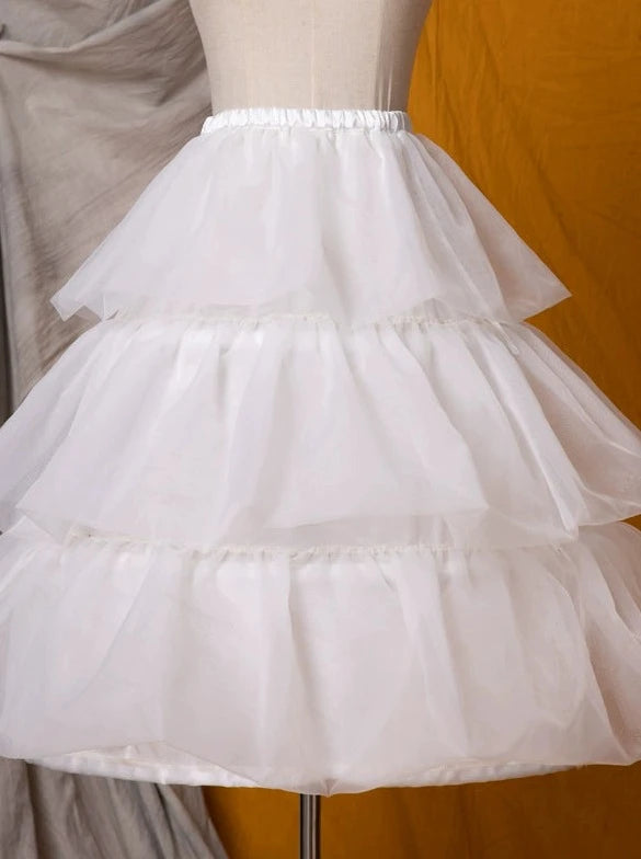 Chiffon Sweet Lila Kleid+Innenrock+Stirnband