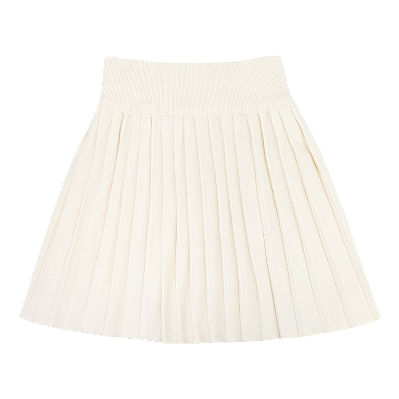 Warm Hoodie Sweater Pleated Skirt Setup