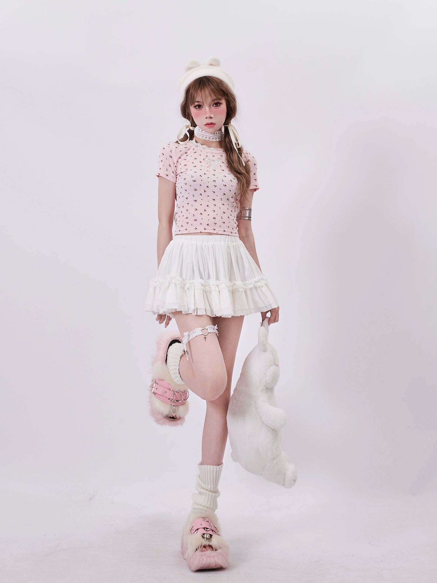 Flared Pure Sweet Girly Skirt