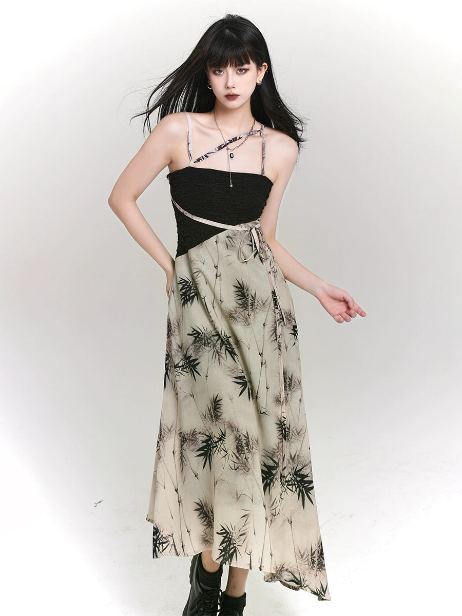 女鬼,新中式女装,轻民族风,仙女吊带裙,夏季女性小众设计