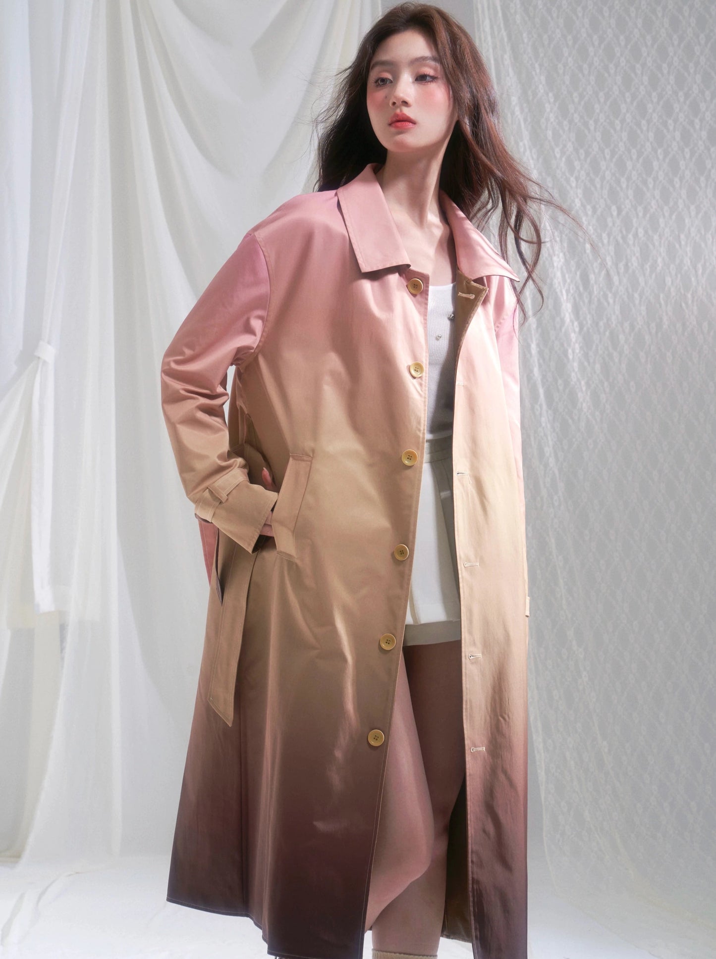 リバーシブルグラデーションコート