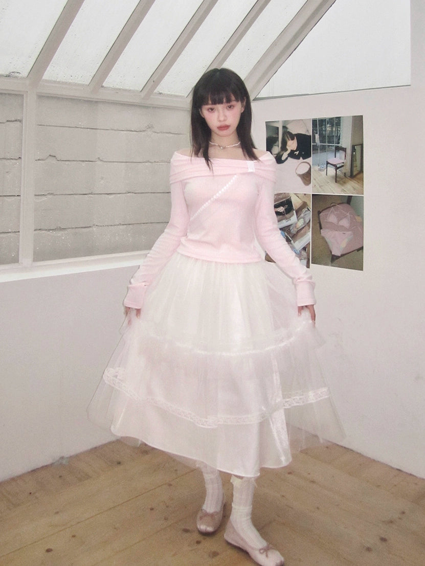 スイートオフショルトップス