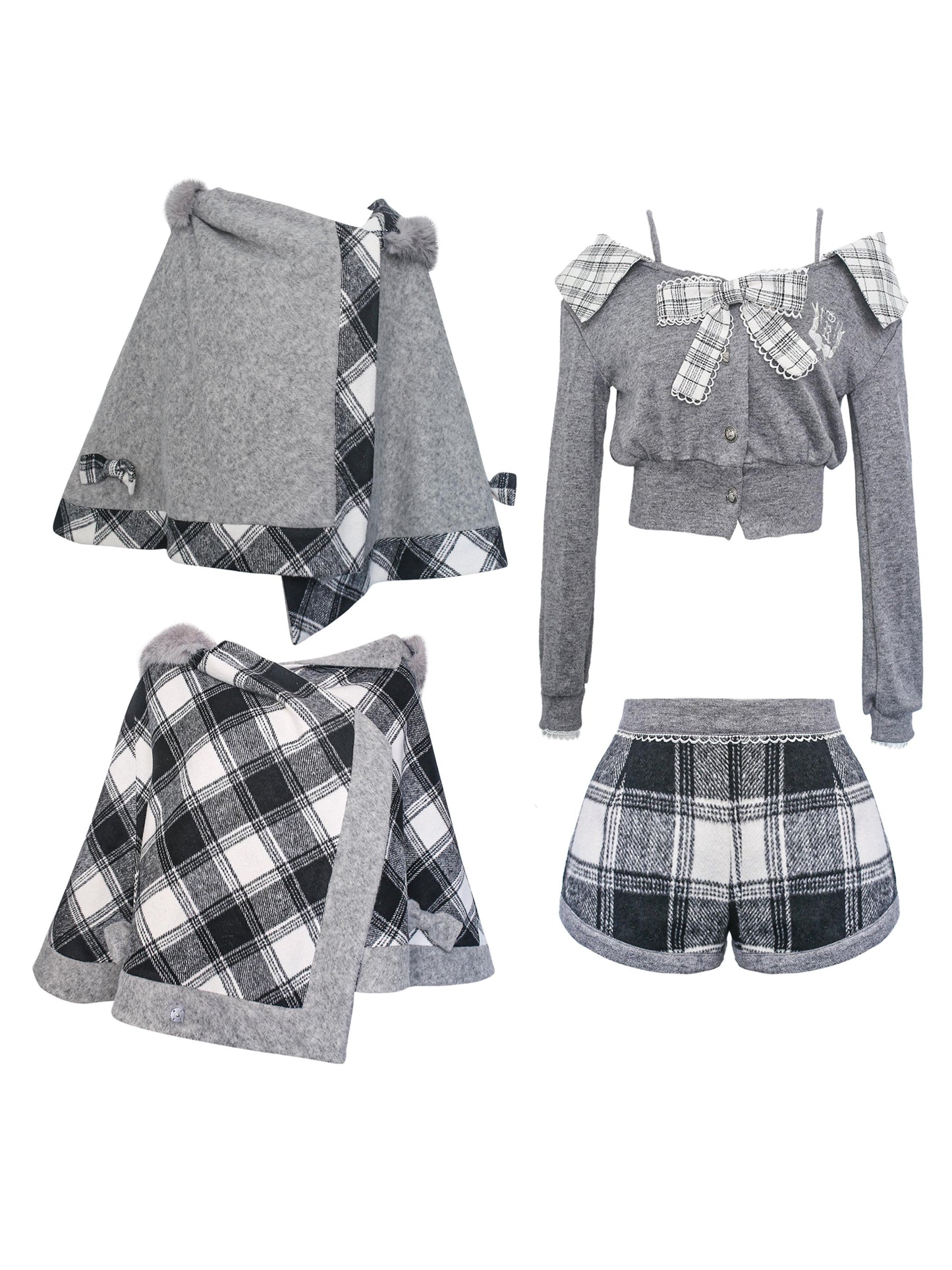 グレーアカデミースリーピースセットアップ