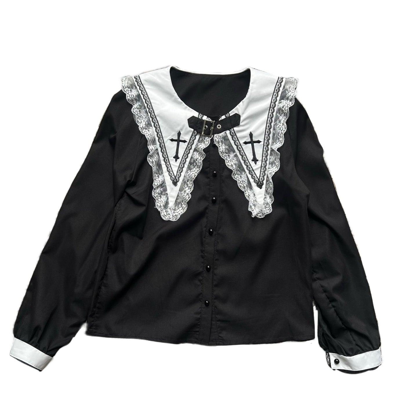 Basic black long sleeve sweater setup