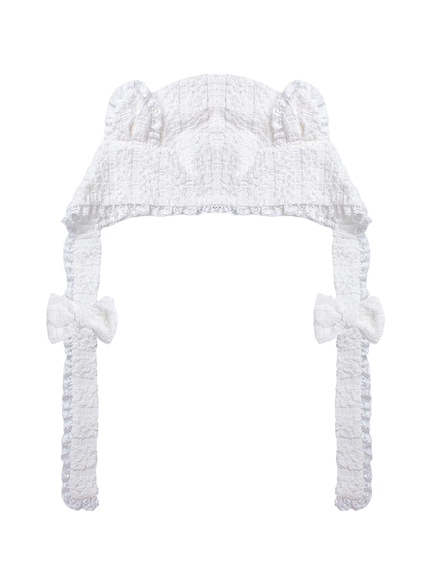 퓨어 화이트 탑+스커트+햇