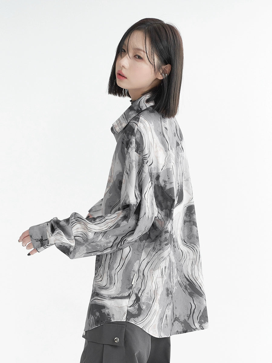 Ink Style New China Loose Shirt