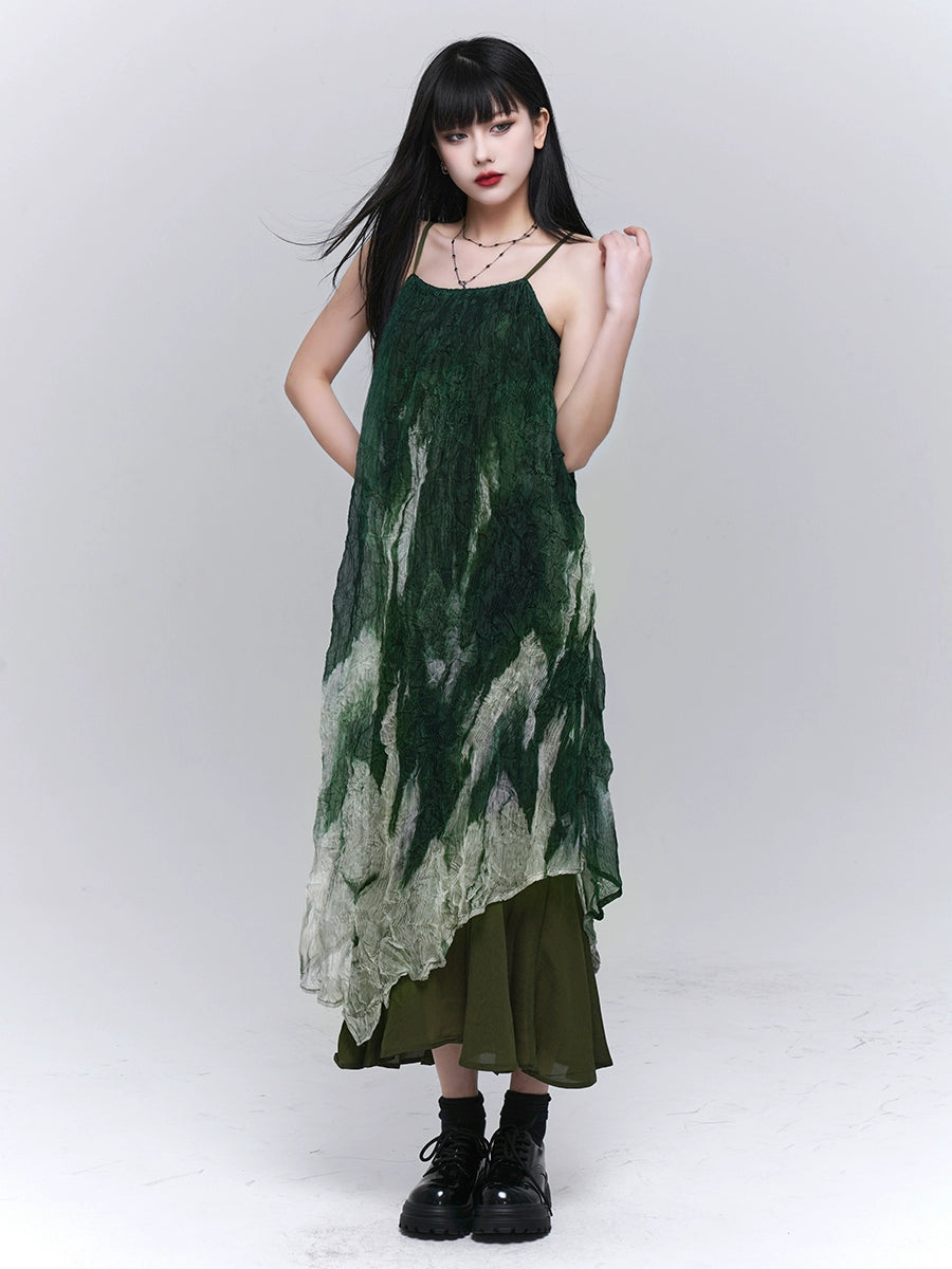 Green Mode Camisole Dress Belchic Green Mode Camisole Dress Belchic