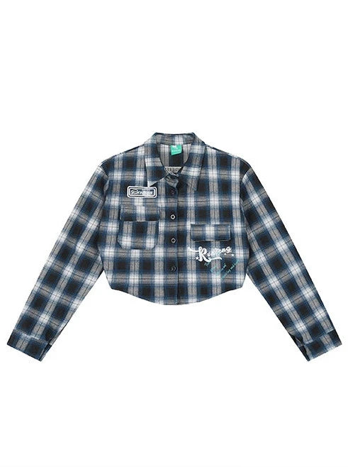 American Retro Check Short Shirt