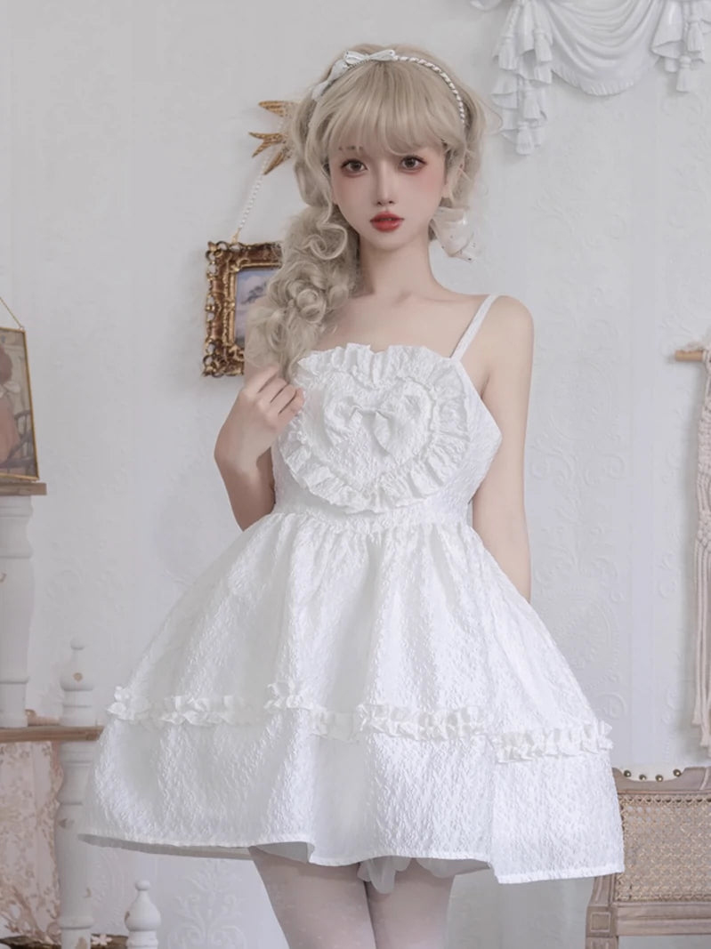 Frilled Heart Princess Lolita Cami Soul Dress – Belchic